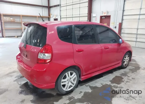 2007 Honda Fit Sport из США, поврежденный, VIN JHMGD38677S024614